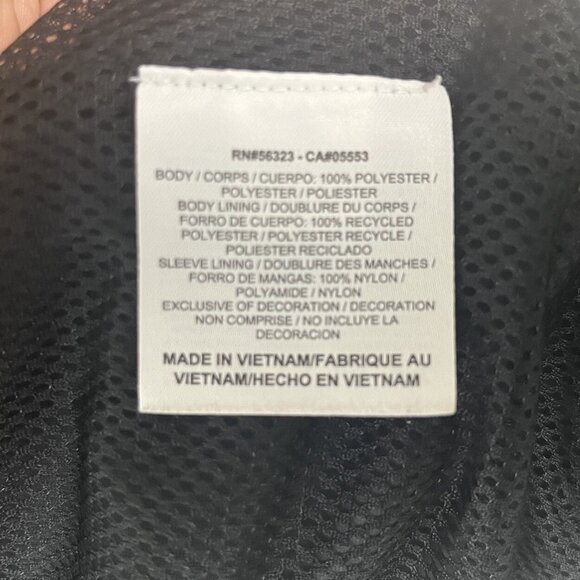 Nike Black Lightweight Track Windbreaker Jacket White Stripe Size XXL - Picture 6 of 7